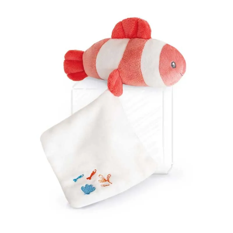 Doudou Poisson Clown Corail - 16cm-0