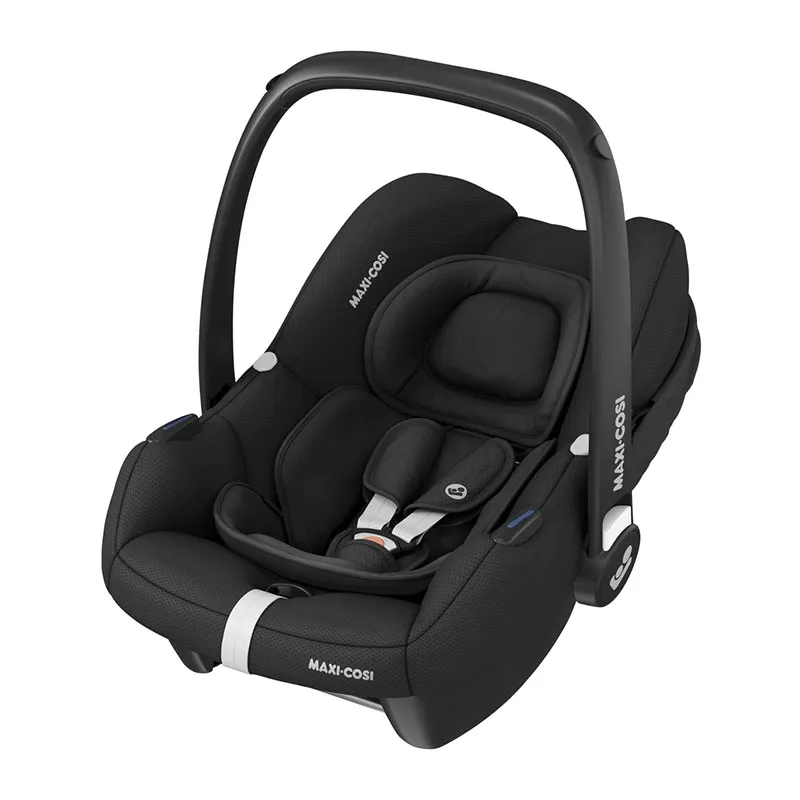 Trio Poussette Compacte Leona + Cosi Cabriofix + Nacelle Oria + Base Isofix + Adaptateurs Noir - 0m+-13