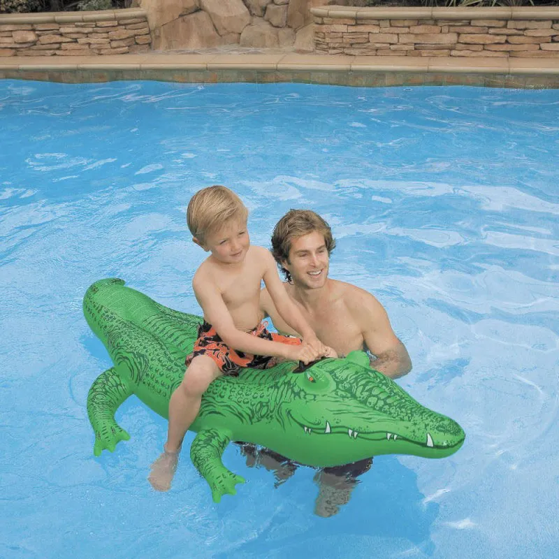 Bouée gonflable Crocodile - 168x86cm-1