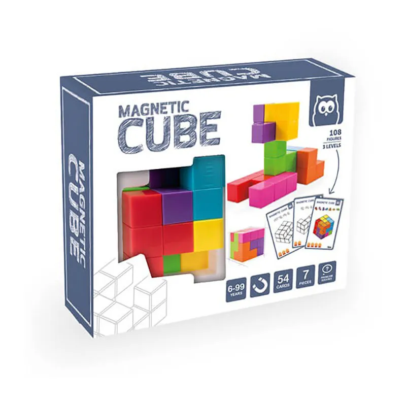 Jeu de cubes à empiler magnétiques 7pcs - 6+-0
