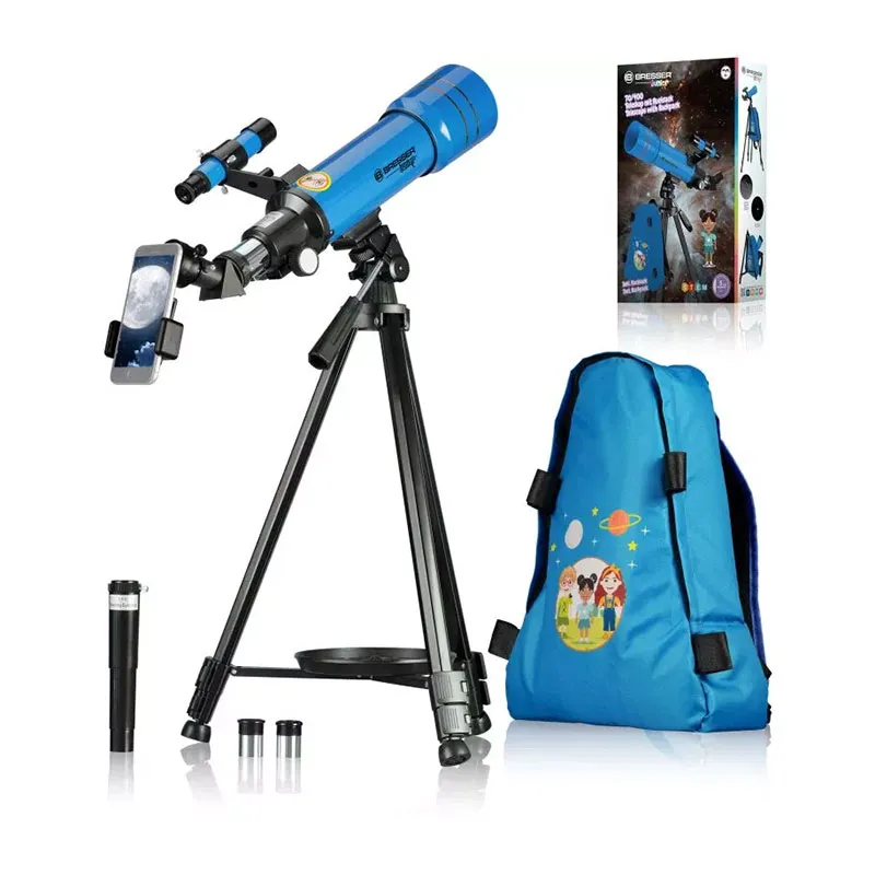 Télescope à objectif 70/400 avec sac à dos Bleu - 8+-0