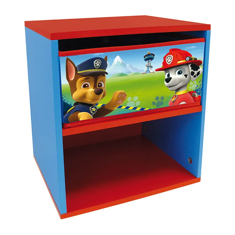 Table de chevet avec tiroir Pat'Patrouille - 36x33x30cm-0