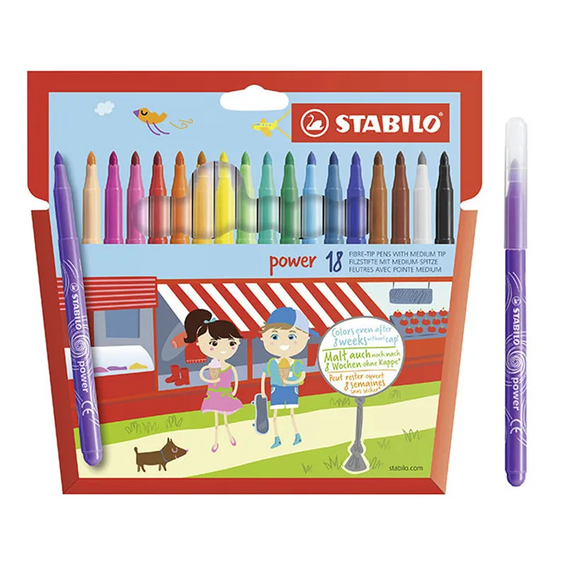 Feutres de coloriage Power - 18pcs-0