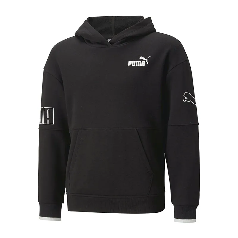 Sweat à capuche Fille Power Colorblock Puma Fille - Noir-0