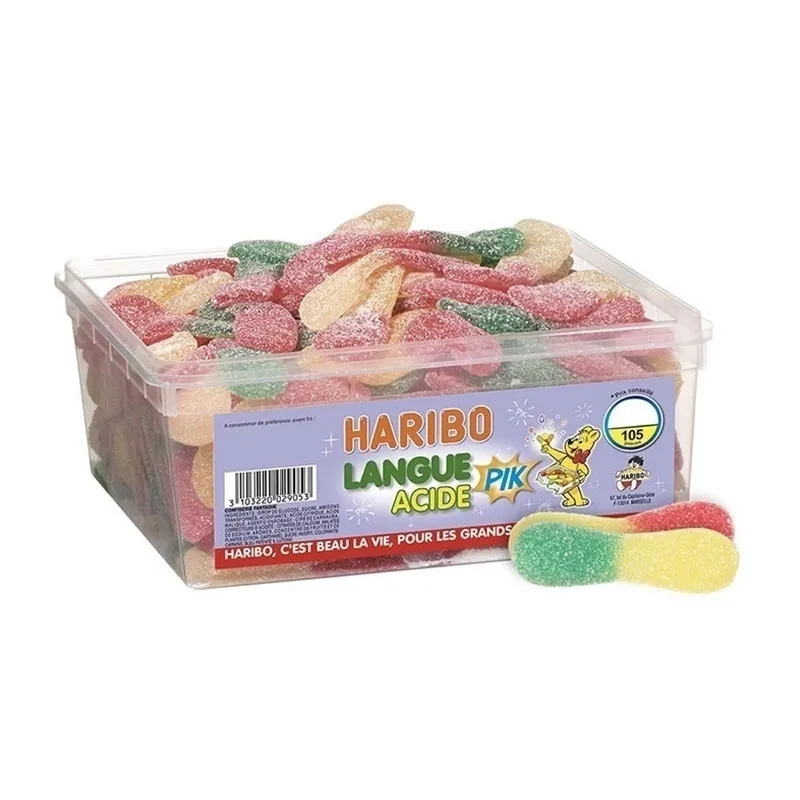 Haribo Tubo Langues Acides - 105pcs-0
