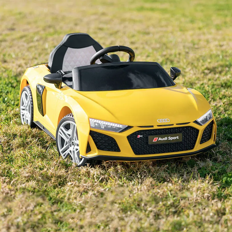 Voiture élec. Audi R8 Jaune - 36m+-5