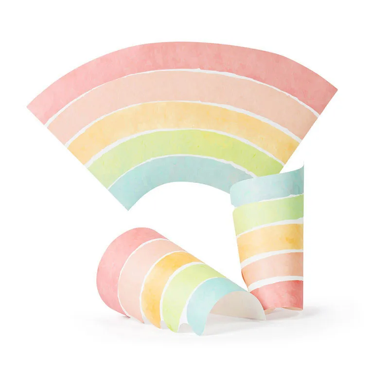 Papier peint préencollé - Arc-en-ciel Design Pastel-1