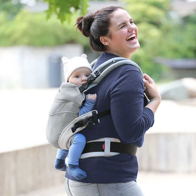 Porte bébé XT Cotton Grey/White - 0m+-4