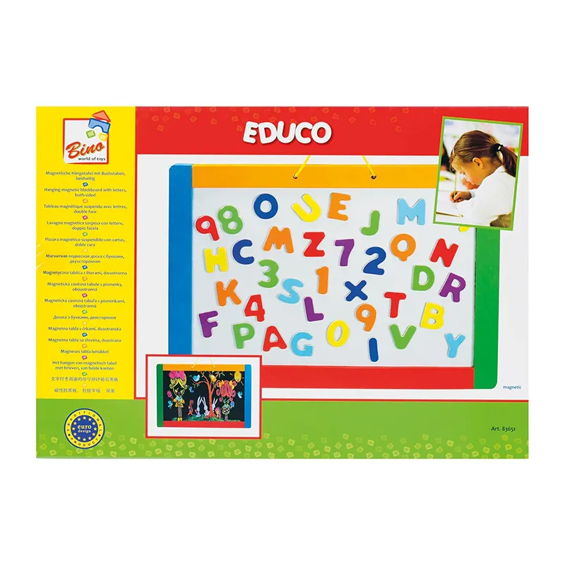 Tableau magnétique double face + Lettres - 36m+-8