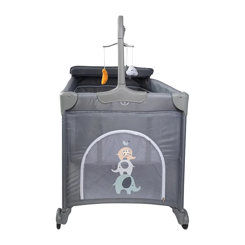 Lit parapluie double hauteur Eléphant Gris - 0m+-9