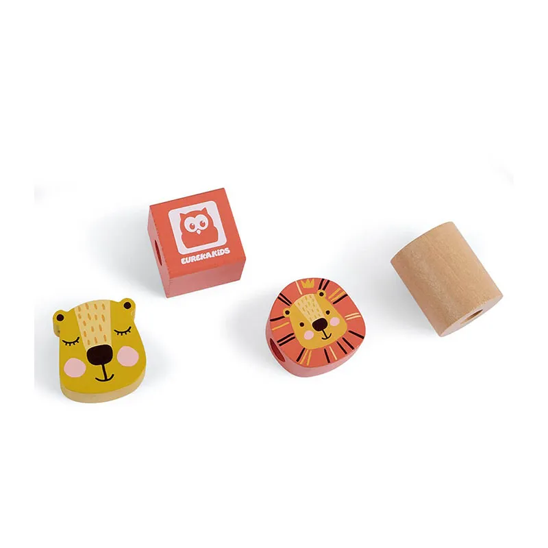 Jeu à enfiler en bois Wild - 18m+-2