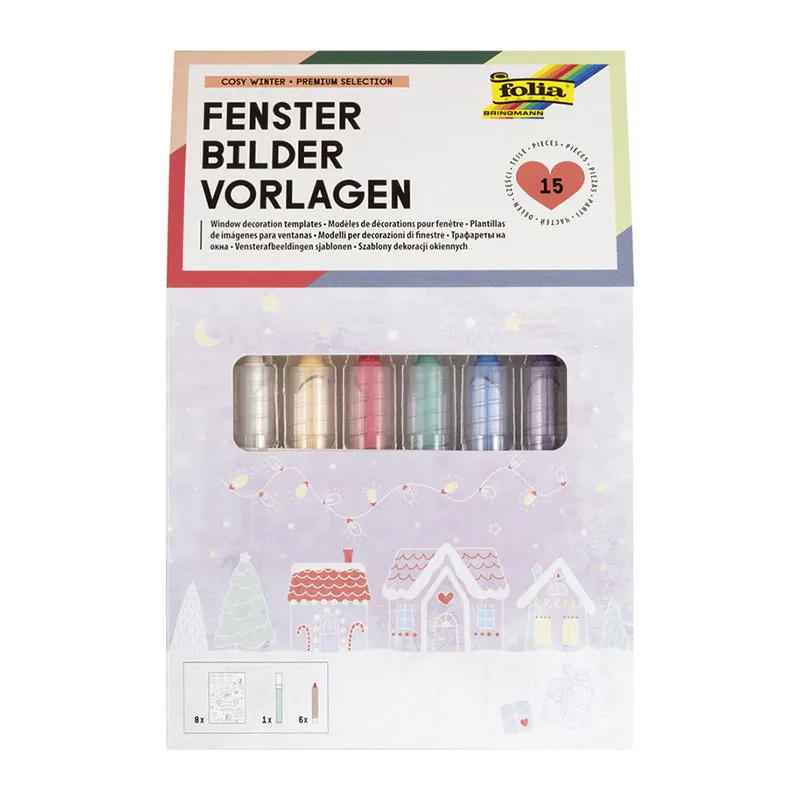 Kit Modèle de décoration pour fenêtres - Cosy Winter-0