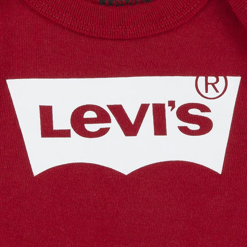 Coffret Body MC + Bonnet + Chaussons Bébé Batwing - Levis Red-5