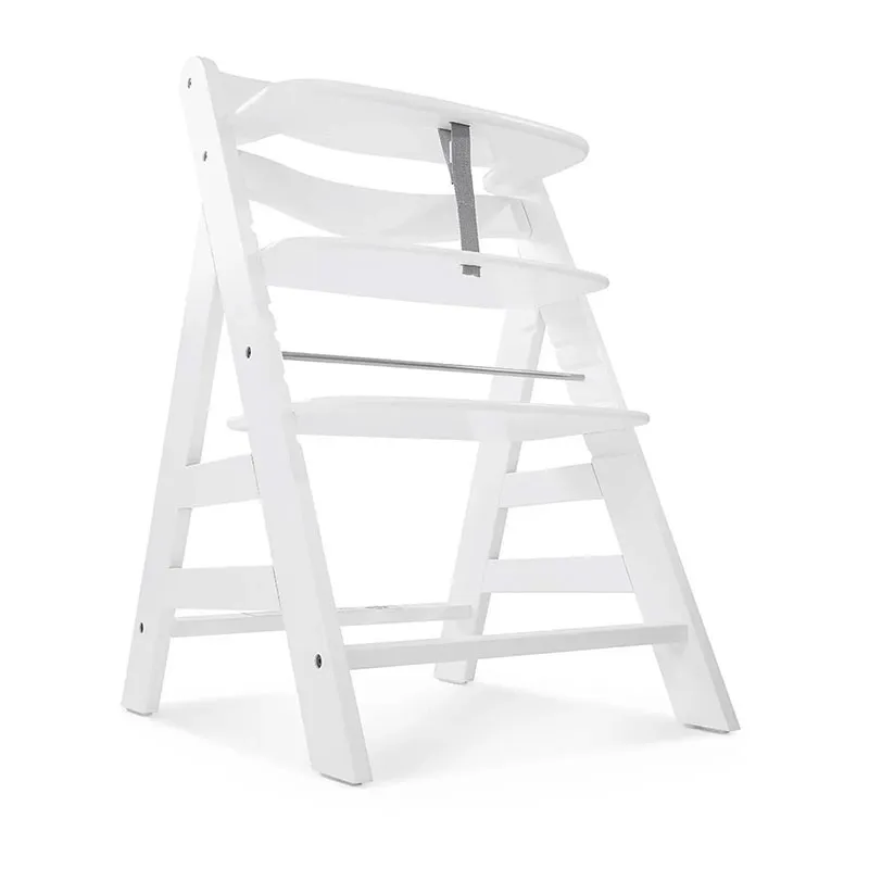 Chaise-haute Alpha+ avec tablette Blanc + Transat Alpha Bouncer 2en1 Lapin Beige - 0m+-2