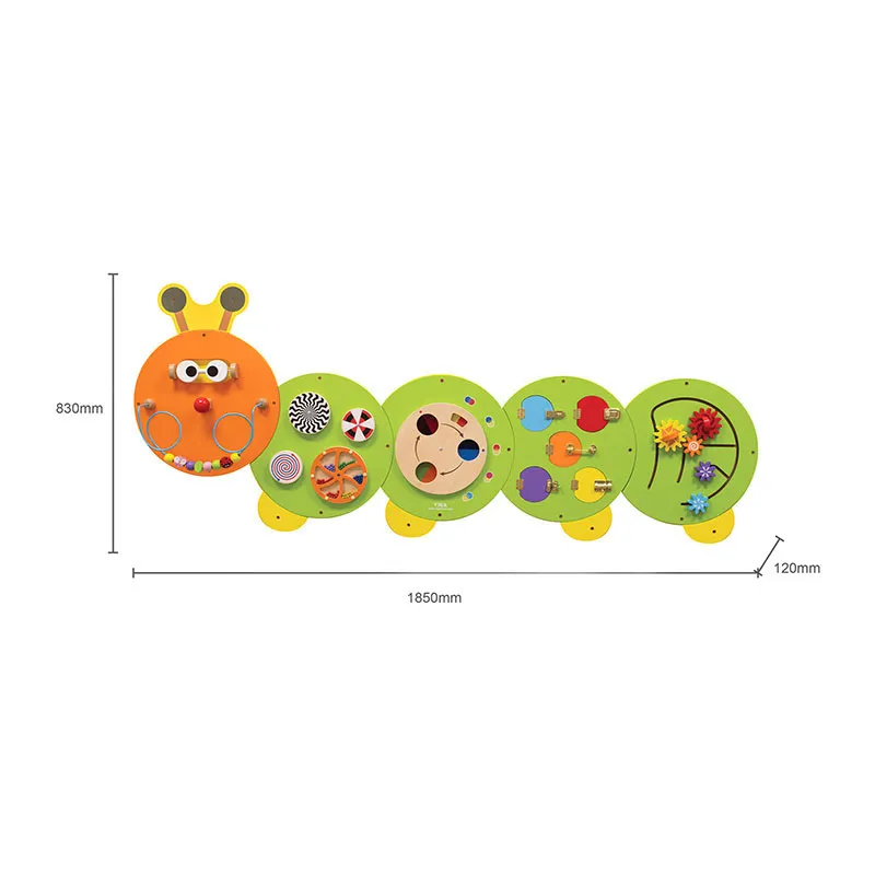 Jeu mural Chenille 5en1 185x83cm - 18m+-6