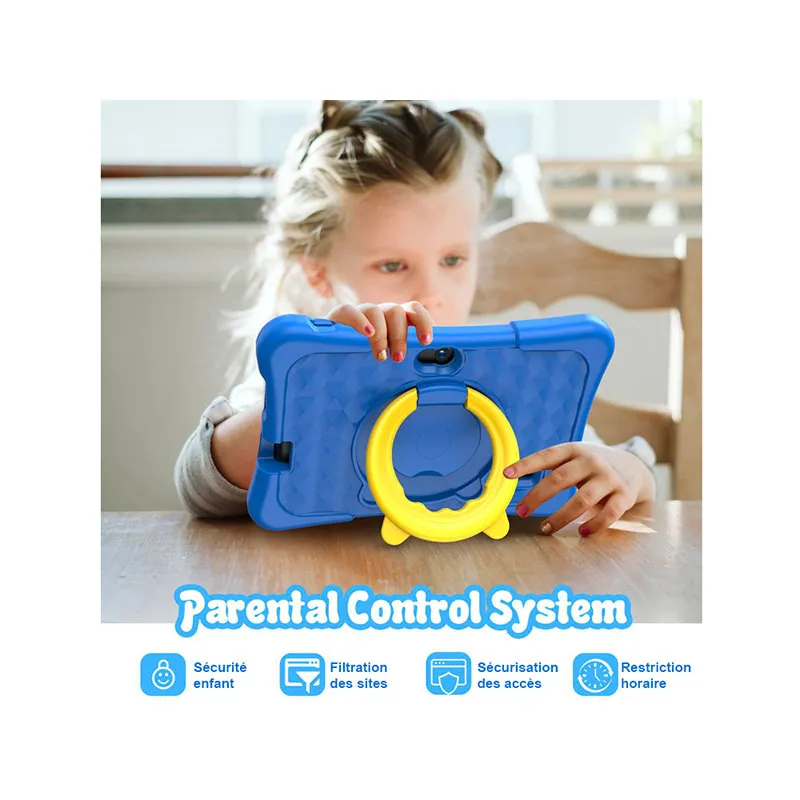 Tablette tactile Android 7 pouces Bleu - 36m+-3