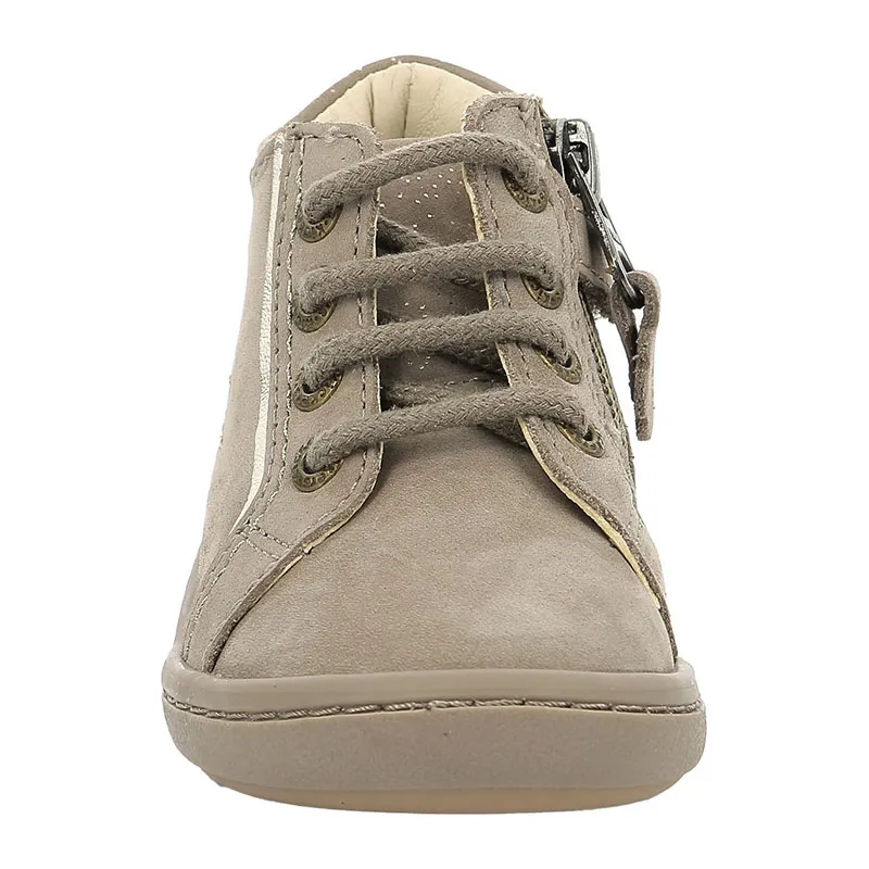 Bottillons zip/lacets Kickpinns - Taupe-2