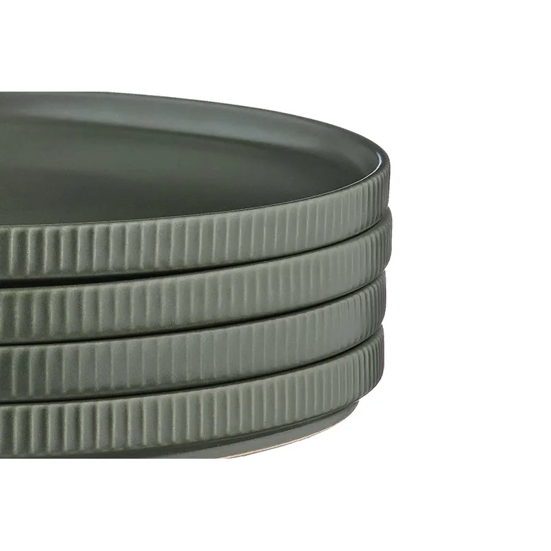 4 Assiettes Scandi Olive-4
