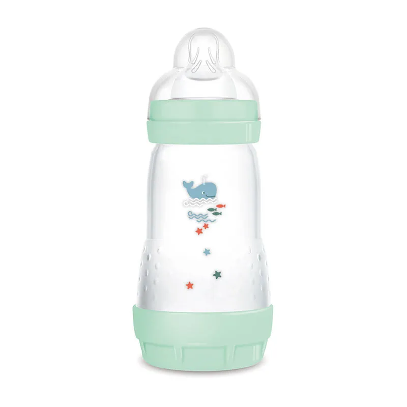 2 Biberons Easy Start anti-colique 260ml Tétine 2 - Menthe/Coton-2