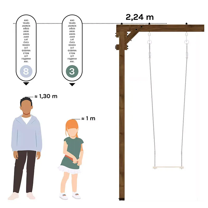 Portique 2 agrès Ambre - 6m+-9