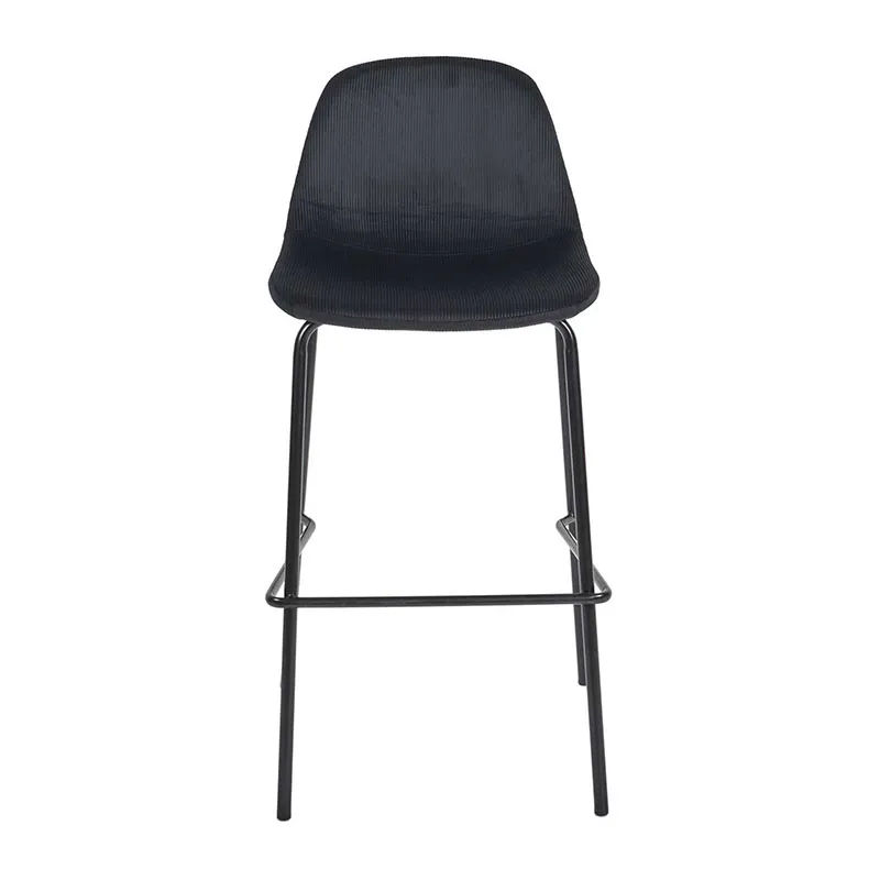 2 Chaises de bar Giulia Noir - 46x48,2x100cm-1