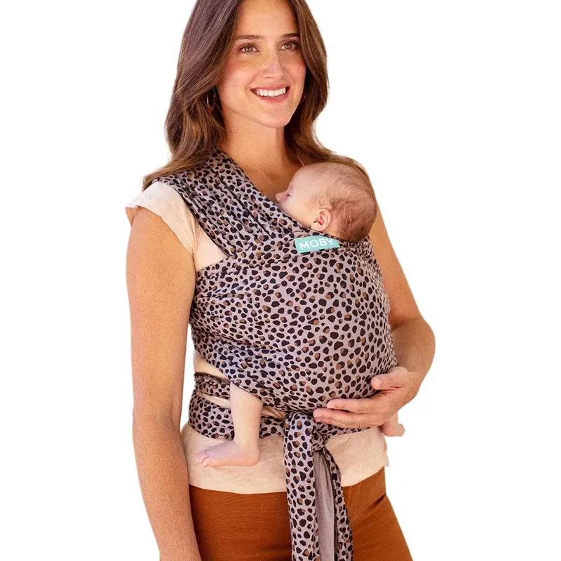 Écharpe de portage Moby Wrap classique Leopard - 0m+-1