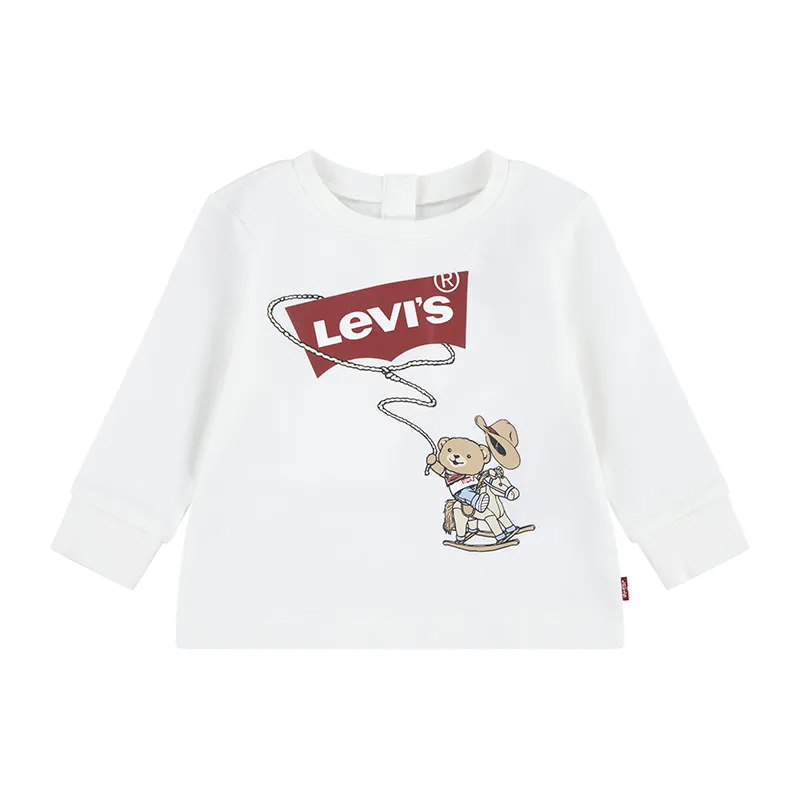 T-shirt ML Bébé Cowboy - Egret-0