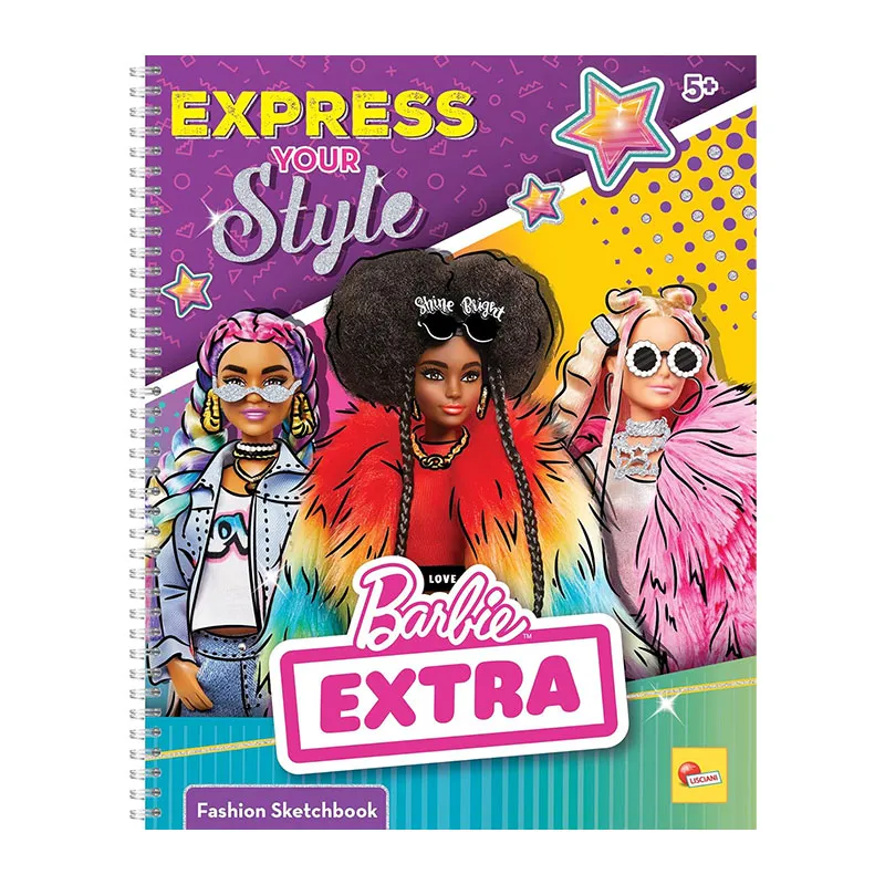 Carnet de dessin Barbie extra - 5+-0