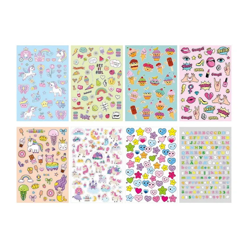Stickers Licorne 500pcs - 36m+-1