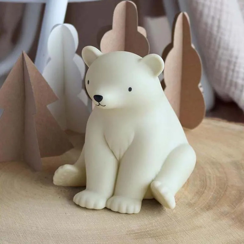 Veilleuse ours polaire - 10,8x12x11cm-0