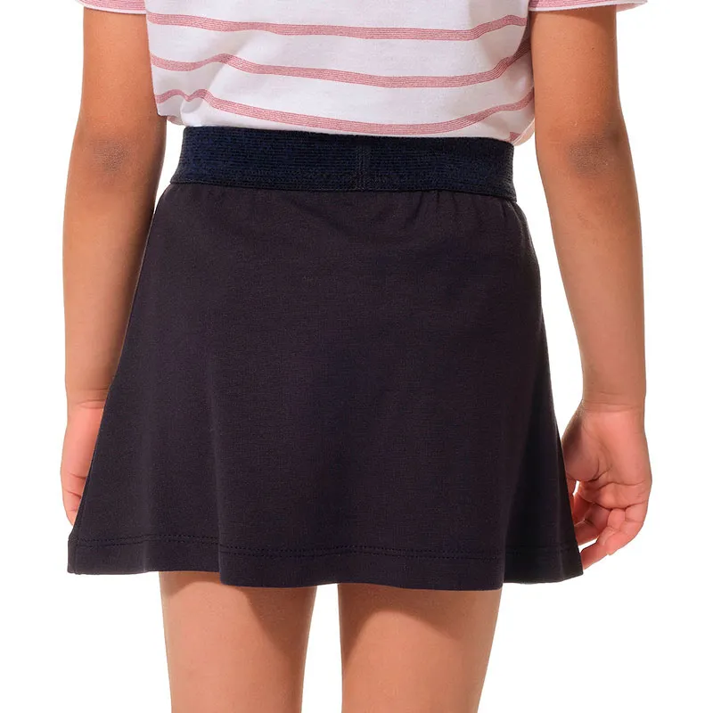 Jupe taille élastiquée Paolla Fille - Marine-1
