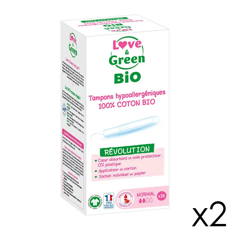 Tampons BIO NORMAL avec Applicateur - 2x16-0