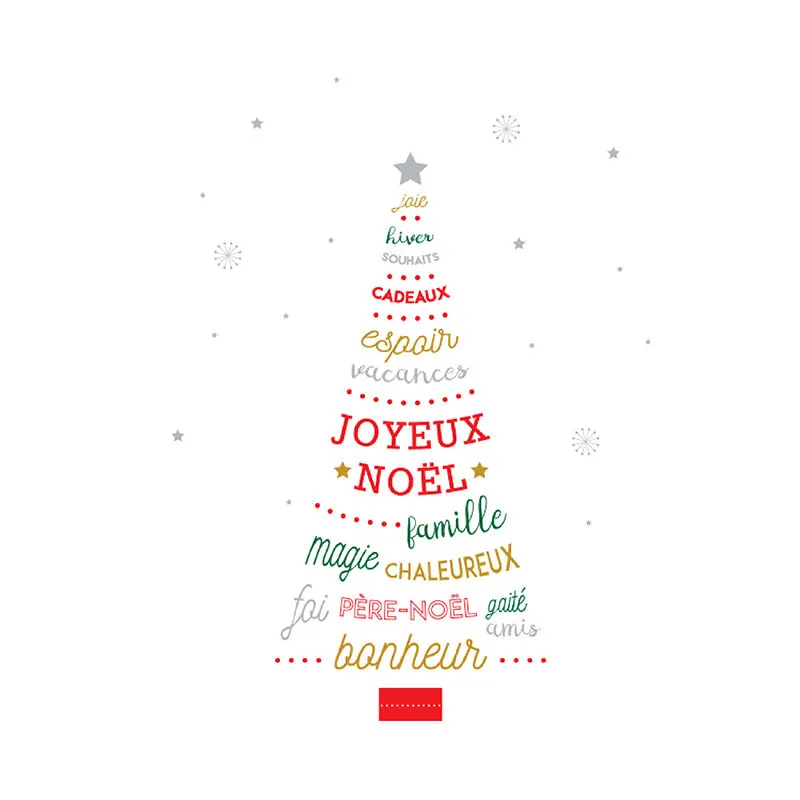 Stickers - Sapin Joyeux Noël & citation-4