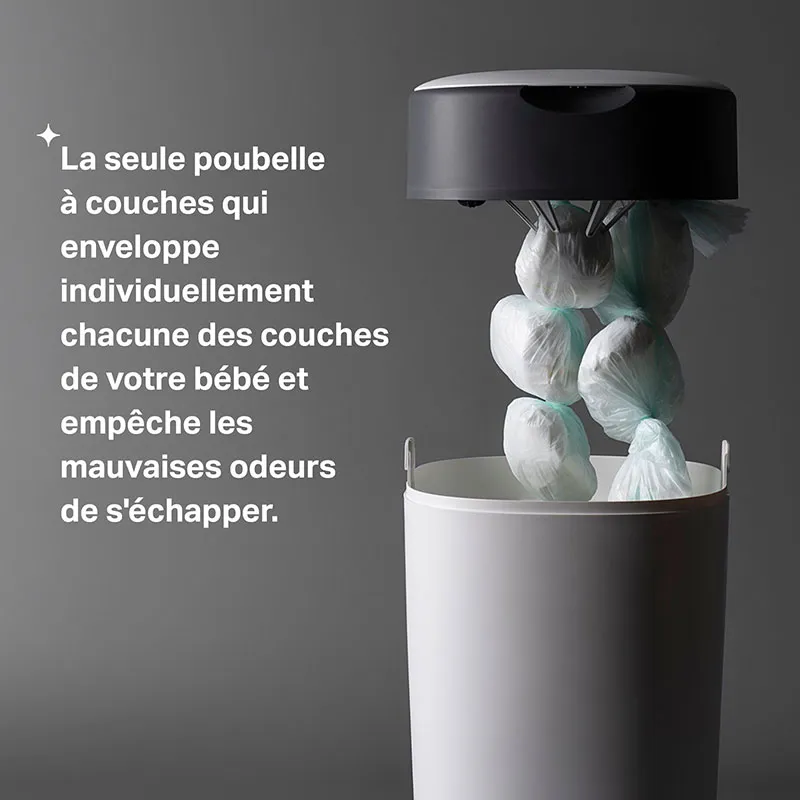 Poubelle à couche Twist & Click + 13 recharges - Vert-4