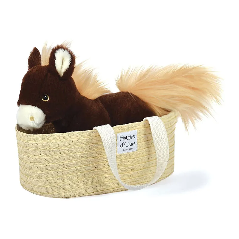 Peluche Les petits nomades Cheval Alezan - 25cm-0