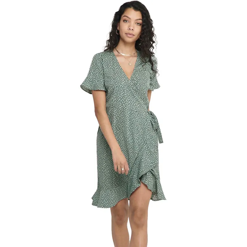 Robe courte Olivia - Chinois Green-0