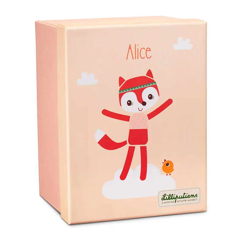 Peluche câline Éco-friendly Alice la renarde 26cm - 3m+-1