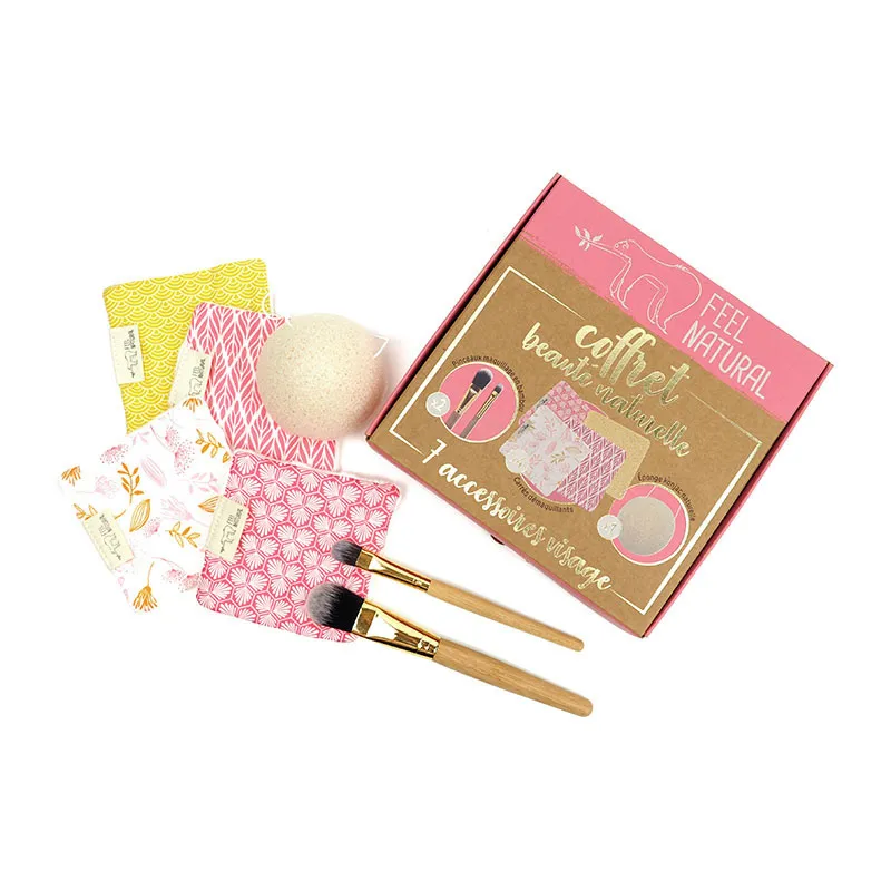 Coffret Beauté Visage Rose - 7pcs - FEEL NATURAL-0