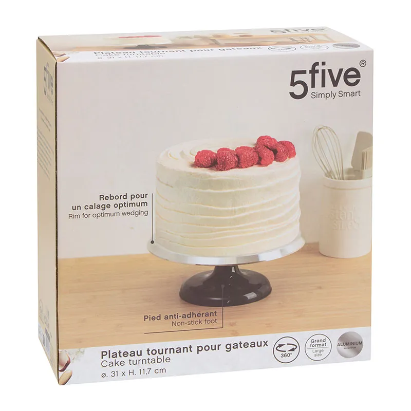 Plateau tournant pour gateaux - ø31x11,5cm-2