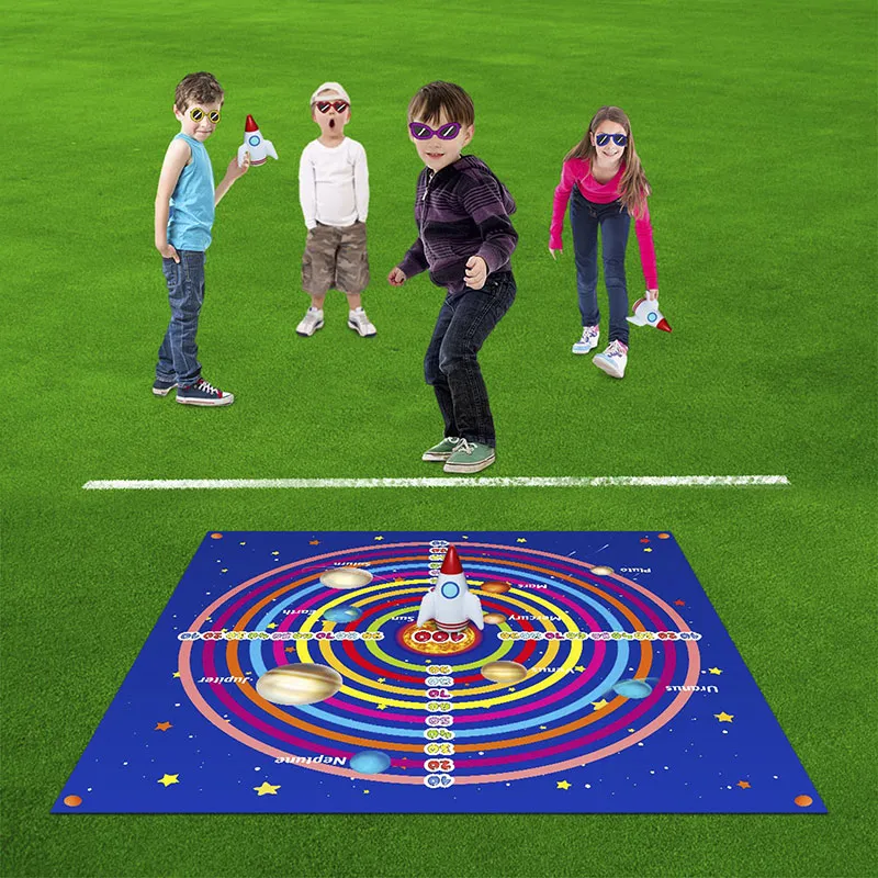 Jeu de cible gonflable Fusée spatiale - 36m+-3