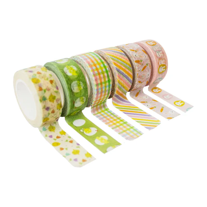 Rubans adhésifs Pâques 6pcs - 3+-2