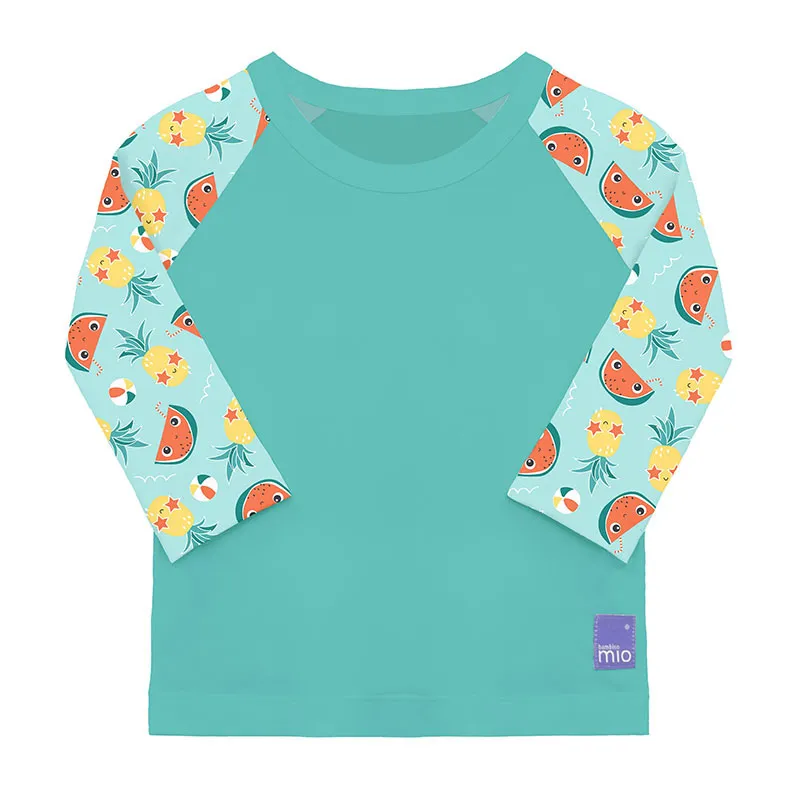 T-shirt anti-UV Tropical - Turquoise - BAMBINO MIO-0