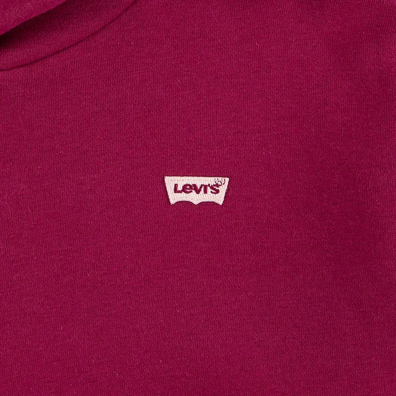 Sweat à capuche Junior Batwing - Red Plum-3