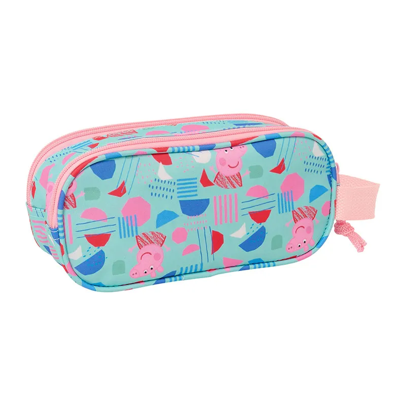Trousse double 3D Peppa Pig - 21x8x6cm-1
