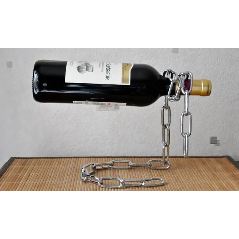 Chaine porte-bouteilles magique - Argent-7