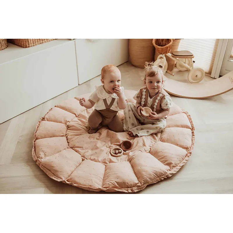 Sac à jouets/Tapis/Parc d'éveil 3en1 Bloom Fleuri - ø130cm-9