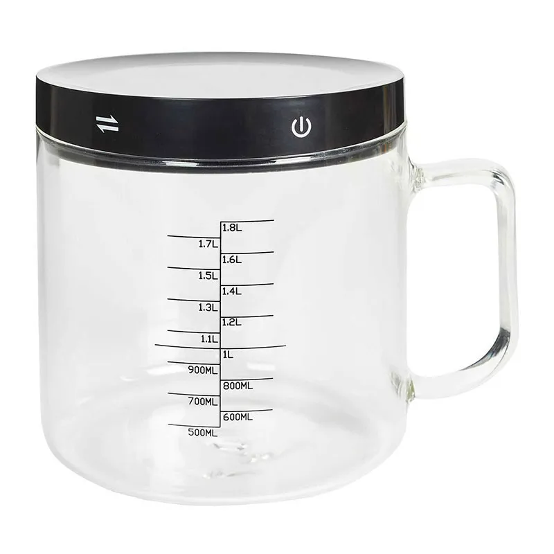 Balance + verre doseur 1,5l Noir - 18x14x15cm-1