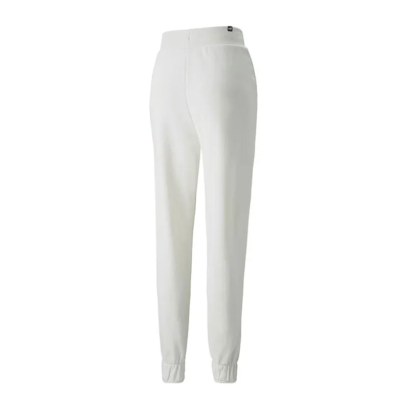 Jogging Femme Essentials Embroidery taille haute Puma - Blanc-1