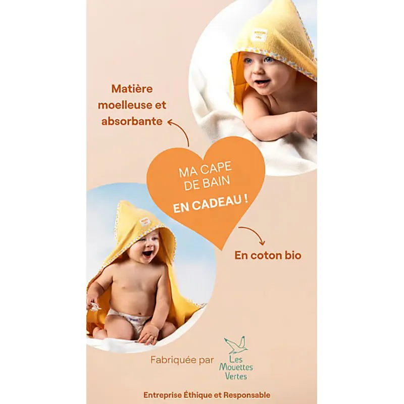 Coffret Bébé Soins + Cape de bain-2