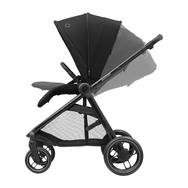 Trio Poussette Compacte Street + Cosi Pebble S + Nacelle Oria + Adaptateurs Black/Red - 0m+-3